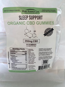 Organic sleep support gummies - 250MG