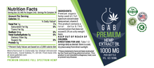 Load image into Gallery viewer, GAB Premium Hemp Extract Oil - 1000MG - 1 Ounce